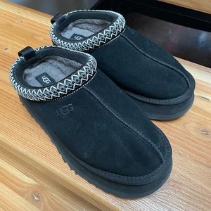 UGG BLACK TASMAN / TAZZ PLATFORM SLIPPER SHOE WOMENS 9